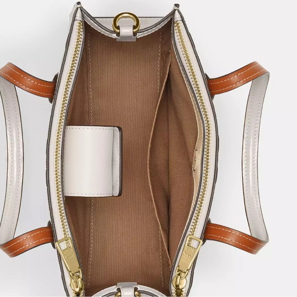 ‼️SOLD‼️ 
NWT Coach Outlet Nina Small Tote Bag In Signature Leather - Picture 6 of 13